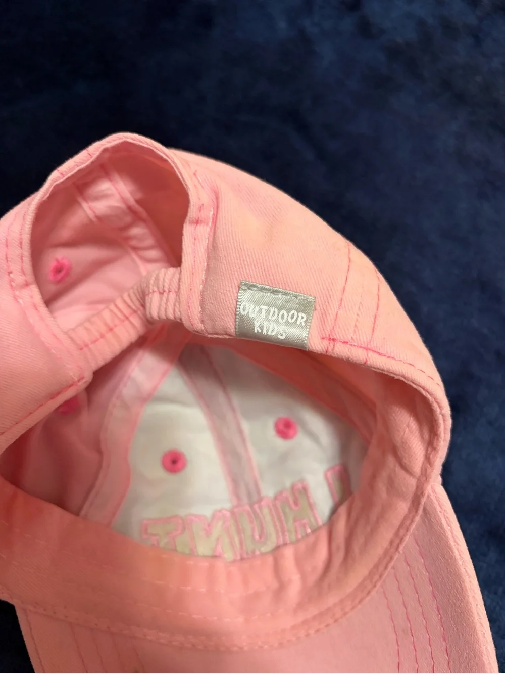 Pink Camo Kids Baseball Cap - I Hunt For Hugs